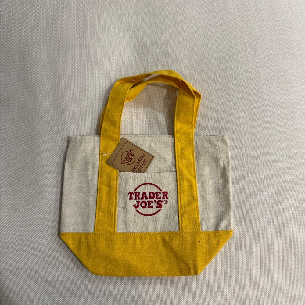Trader Joe’s mini canvas tote bag
